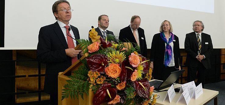 Eröffnung des 21. Kölner Versicherungssymposiums durch die Veranstalter (Bild: ivwKöln / TH Köln / Gerhard Richter)