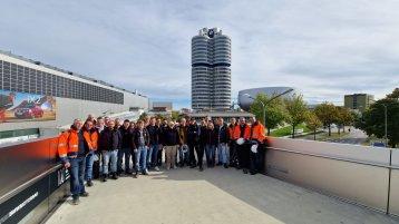 Teilnehmerinnen und Teilnehmer der Exkursion nach München (Bild: Lühr, TH Köln)