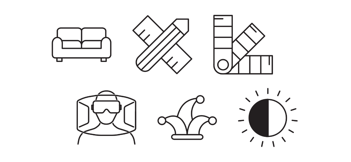 Icons der versch. Kategorien