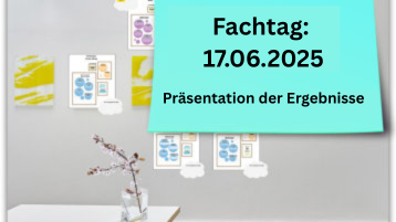 Plakat für den Fachtag am 17.06.2025 mit dem Schriftzug "Präsentation der Ergebnisse" (Bild: TH Köln) Plakat für den Fachtag am 17.06.2025 mit dem Schriftzug "Präsentation der Ergebnisse" (Bild: TH Köln)