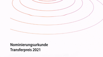 Nominierungsurkunde Transferpreis 2021 (Bild: Selbst erstelltes Bild von der Urkunde)