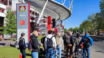 Feldbegehung rund um die BayArena (Bild: TH Köln)