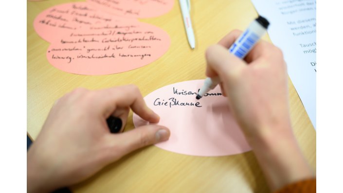 Raum für gemeinsames Arbeiten