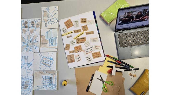 Kreativmaterial und Bilder