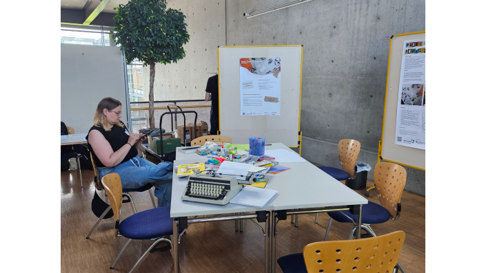 Zine-Station bei der Ahrtal-Konferenz
