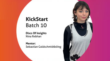 Nina Rebhan und ihr KickStart-Projekt "Disc Of Insights"