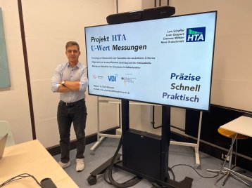 HTA entwickelt ein spezielles Messgerät zur Bestimmung der U-Werte von Gebäudehüllen