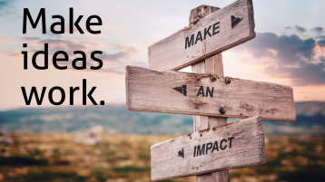 Make ideas work and make an impact. (Bild: Adobe Stock)