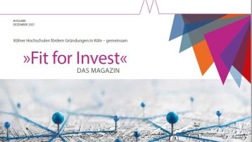 Titelbild Fit for invest Magazin mit bunten Dreiecken und Stecknadeln (Bild: »Fit for Invest«)