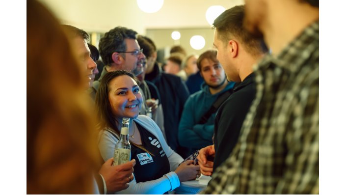 Networking im Anschluss an die Preisverleihung