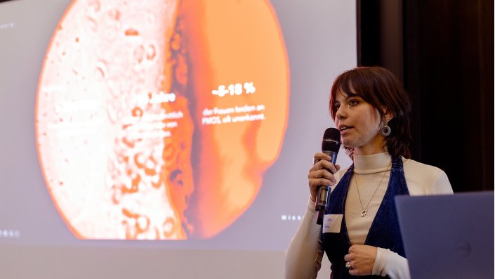 Pitch auf der Bühne
