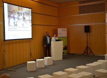 Matthias Balsam bei der Präsentation seiner Ergebnisse im DWA Forum