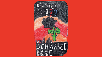 Zeichnung vom Titelbild des Hörspiels