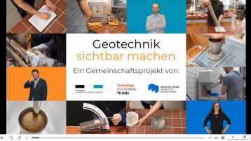 Impression des Lehrvideos "Geotechnik sichtbar machen" (Bild: TH Köln)