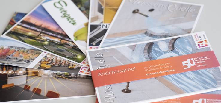 Ansichtssache Teil 2 – das zweite Postkartenset zum Hochschuljubiläum (Bild: TH Köln)