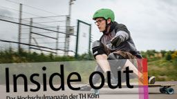 Prof. Christian Noss legt sich in die Kurve (Bild: Thilo Schmülgen/TH Köln) Prof. Christian Noss legt sich in die Kurve (Bild: Thilo Schmülgen/TH Köln)