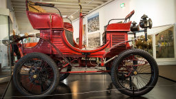 Der Vis-á-Vis-Motorwagen von 1901  (Bild: Heike Fischer/TH Köln)