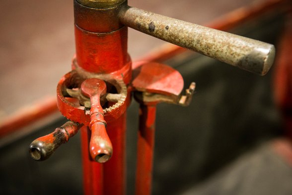 Detailaufnahme des Lenkstocks