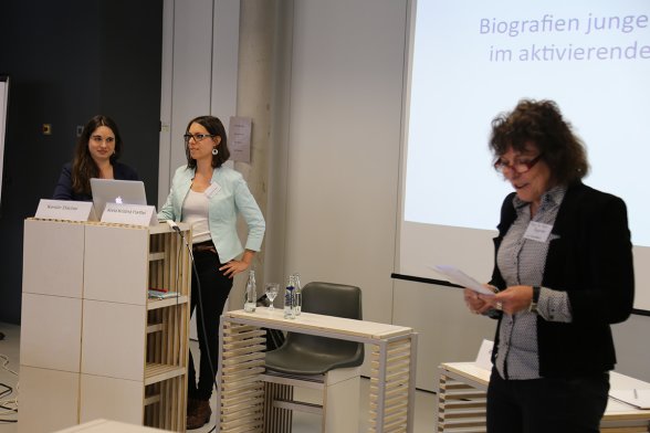 Kerstin Discher und Anna Hartfiel, TH Köln und Prof. Dr. Ruth Enggruber, Hochschule Düsseldorf