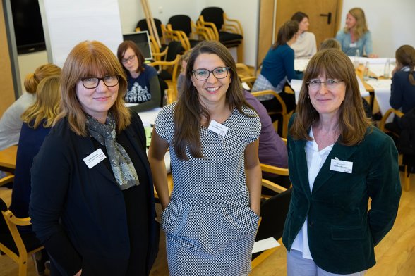 (v.l.) Dr. Birgit Szczyrba (Hochschuldidaktik), Elena Martins (Graduiertenzentrum), Petra Liedtke (Gleichstellung)