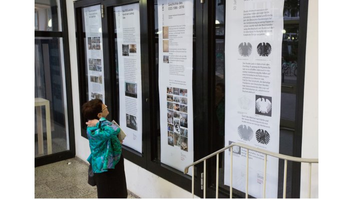 Die Ausstellung zeigt die Entstehung der "Fetten Henne" wie auch die Geschichte des CICS, das sein 30jähriges Bestehen feiert.