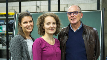 (v. l.) Kathrin Peters, Zita Laumen, Thomas Mockenhaupt (Bild: Heike Fischer/TH Köln)