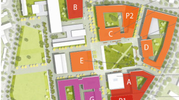 Lageplan des neuen Campus Deutz (Bild: TH Köln)