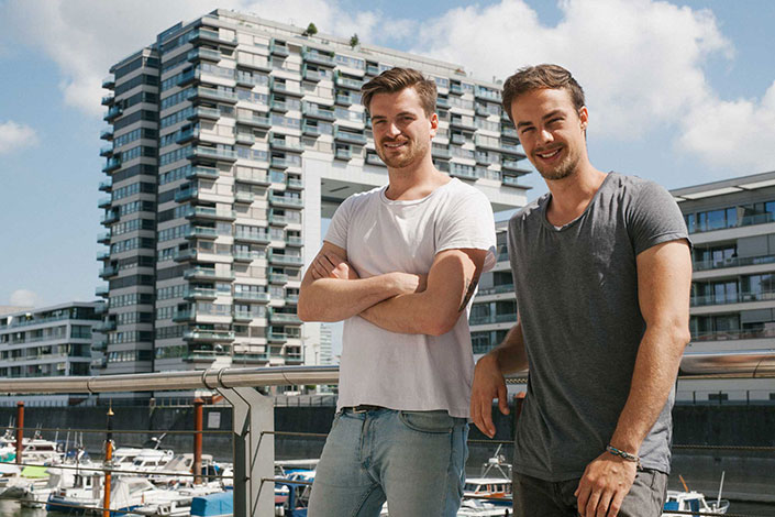 Die Gründer von gearo: Maximilian Heere (links) und Paul Peeters (rechts).