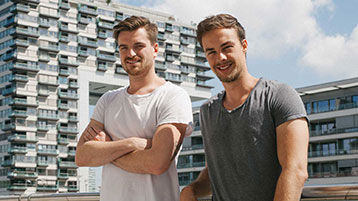 Die Gründer von gearo: Maximilian Heere (links) und Paul Peeters (rechts). (Bild: gearo)