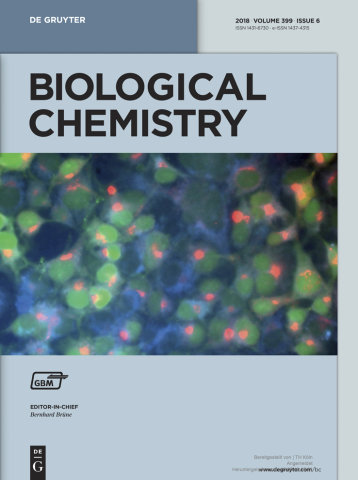 Titelseite des Biological Chemistry, Ausgabe Mai 2018 Titelseite des Biological Chemistry, Ausgabe Mai 2018