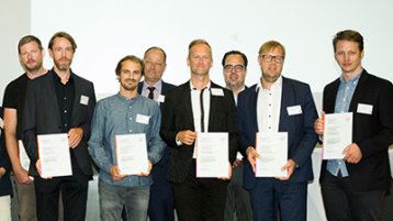 Gruppenbild der Lehrpreisgewinner (Bild: Heike Fischer/TH Köln)