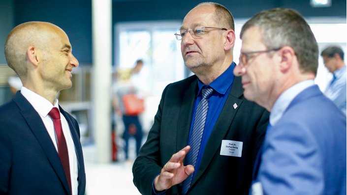 Prof. Dr. Andreas Zaby, Prof. Dr. Stefan Herzig und  Prof. Dr. Klaus Becker