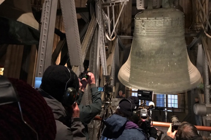 Petersglocke im Kölner Dom - Pressetermin