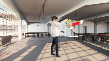 Interaktive Ausstellung „Virtuelles Bauhaus“ (Bild: Goethe-Institut)