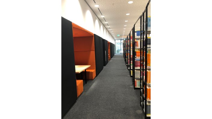 Bücherregale und Gruppennischen