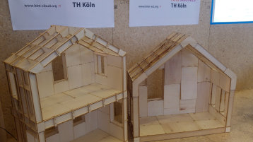 InterACT - ein System zum Eigenbau von Holzhäusern (Bild: TH Köln)