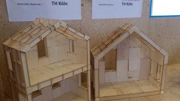 InterACT - ein System zum Eigenbau von Holzhäusern (Bild: TH Köln) InterACT - ein System zum Eigenbau von Holzhäusern (Bild: TH Köln)