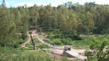 Brückenbau in Ruanda Brückenbau in Ruanda