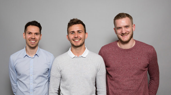 v.l.: Jan Stefan Drzymalla, Sebastian Theißen und Jannick Höper (nicht im Bild: Maximilian Both) v.l.: Jan Stefan Drzymalla, Sebastian Theißen und Jannick Höper (nicht im Bild: Maximilian Both)