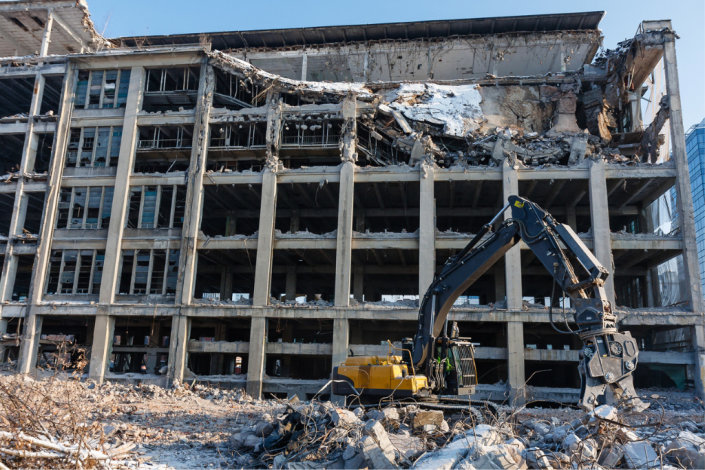 Haus wird abgerissen