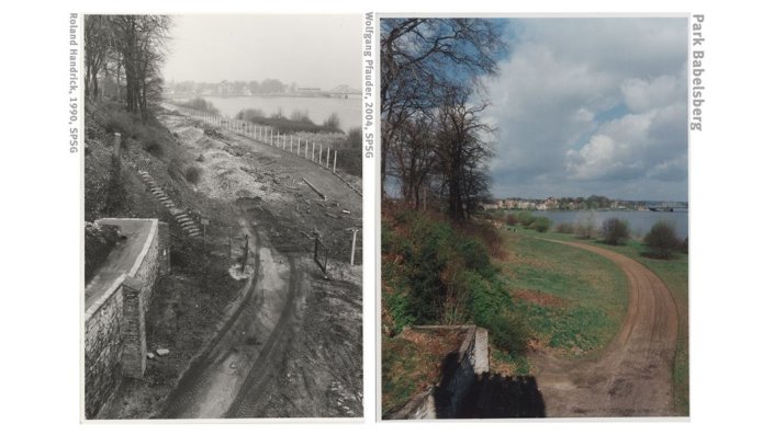 Park Babelsberg 1990 und 2004