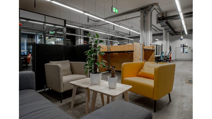 Sitzecke im Coworking Space