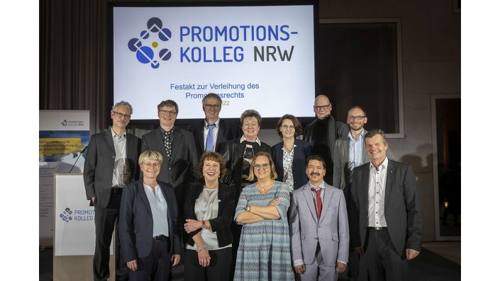 Beim Festakt zur Verleihung des Promotionsrechts 