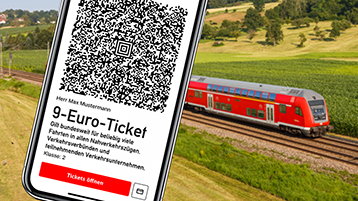 Zug und 9 Euro-Ticket (Bild: Markus Mainka | Adobe Stock)