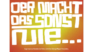 "Das macht der sonst nie" - Motiv der Awareness Kampagne (Bild: TH Köln) "Das macht der sonst nie" - Motiv der Awareness Kampagne (Bild: TH Köln)