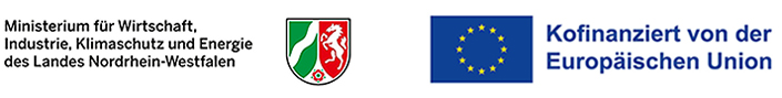 Logos des Landes NRW und der EU Logos des Landes NRW und der EU