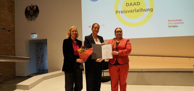 DAAD-Preis 2025 Preisträgerin (Bild:Leonie Bandel/Kölner Studierendenwerk)