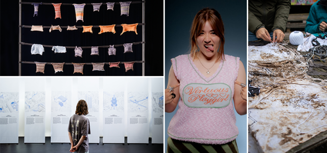 Collage der Arbeiten der Gewinner*innen des Kölner Design Preises 2025 (Bild:Francis Trogemann/Lucy Allen/Pavla Geschwandtner/David Sieverding/Mart)