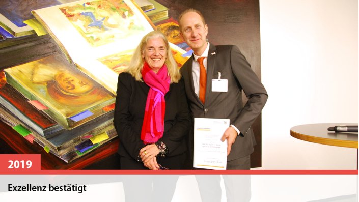 Prof. Dr. Martin Bonnet und Ministerin Isabel Pfeiffer-Poensgen (Amtszeit 2017-2022)
