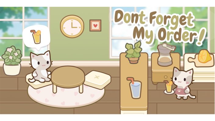 "Don't Forget My Order" ist ein gemütliches Café-Management-Spiel, in dem Spieler*innen niedliche Tierkund*innen bedienen und ihr Café individuell gestalten können. Entwickelt wird es vom Team Buni & Cat Games rund um Florian Hauser, Mary Hardisty und Ignacio Pizarro von der Technischen Universität München. 